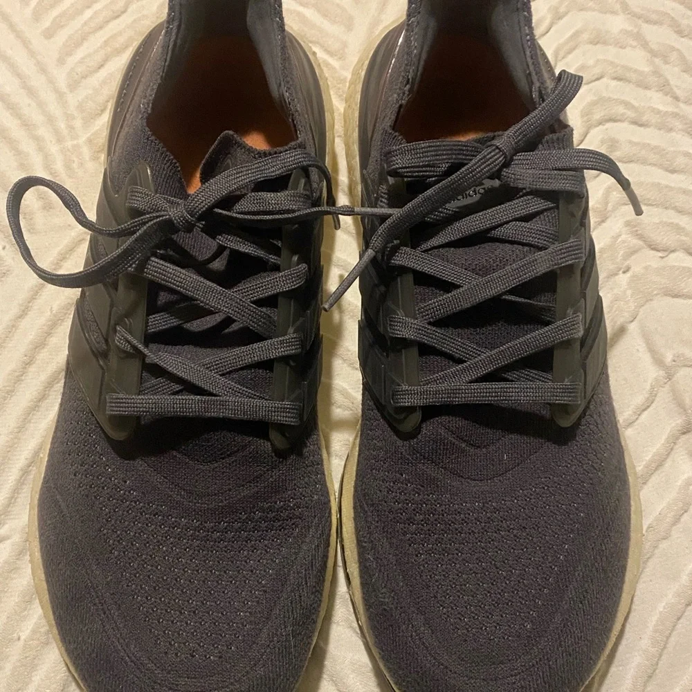 Adidas Ultraboost Men's Gray and Cream Athletic Shoes